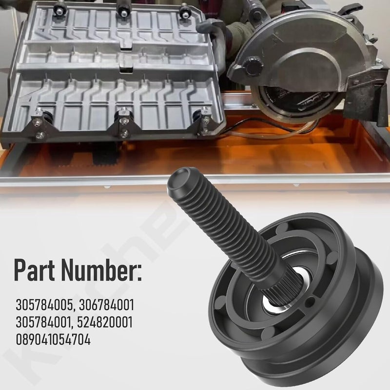 KitchenKipper 305784005 305784001 Tile Saw Roller Assembly Compatible with Ridgid DT180EVO, Fits 7" Tile Saw models R4030 R4030S R4031 R40311, Replaces 089041054704 524820001 (4 PCS) - Image 2